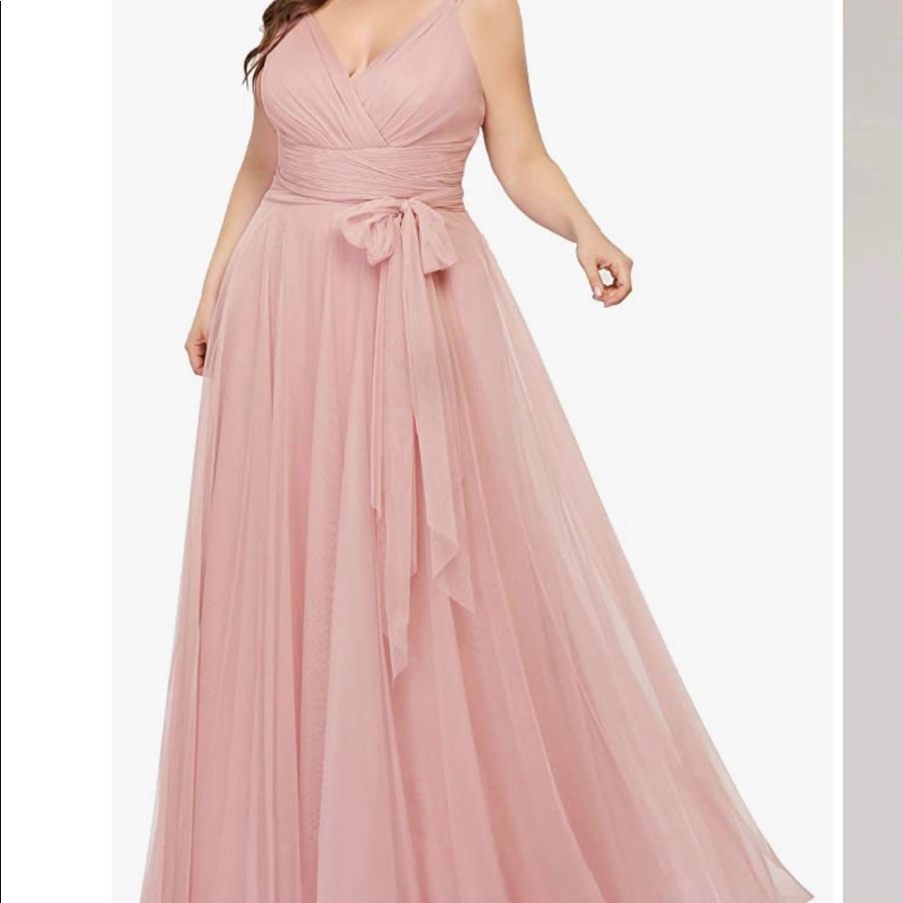 Blush evening gown